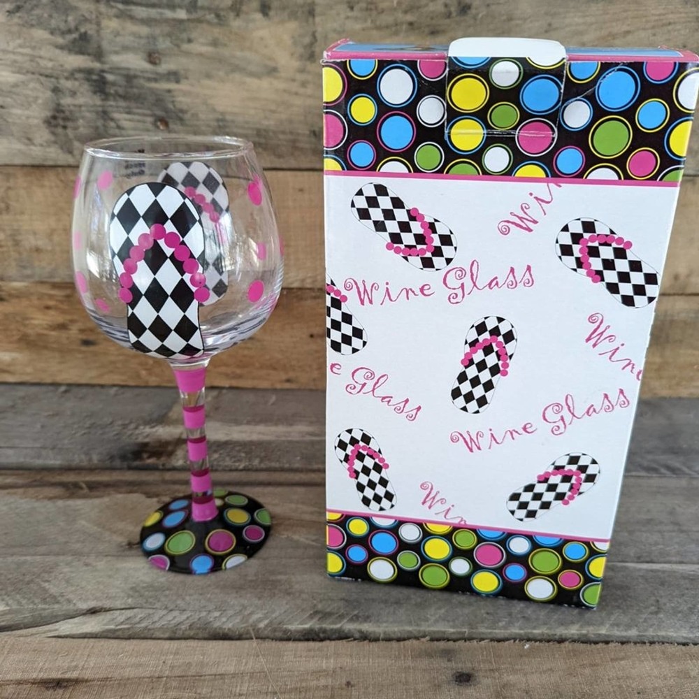 Flip Flop Wine Glass by Mainstreet Collection